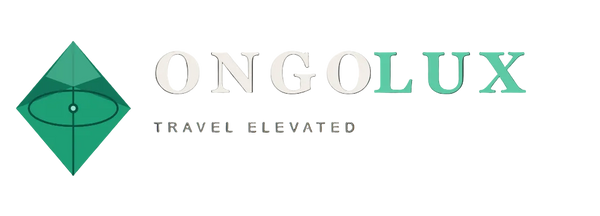 Ongolux logo with a green diamond shape on a black background